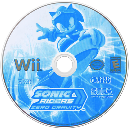 Sonic Riders: Zero Gravity – Nintendo Wii (Wii) futuristic hoverboard racing action video game disc