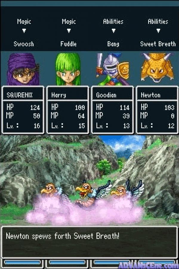 Dragon Quest V: Hand of the Heavenly Bride gameplay for Nintendo DS (DS) fantasy JRPG adventure video game