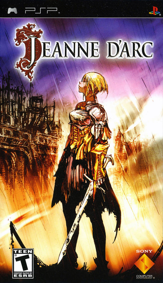 Jeanne d'Arc cover art for PlayStation Portable (PSP) strategy role-playing game