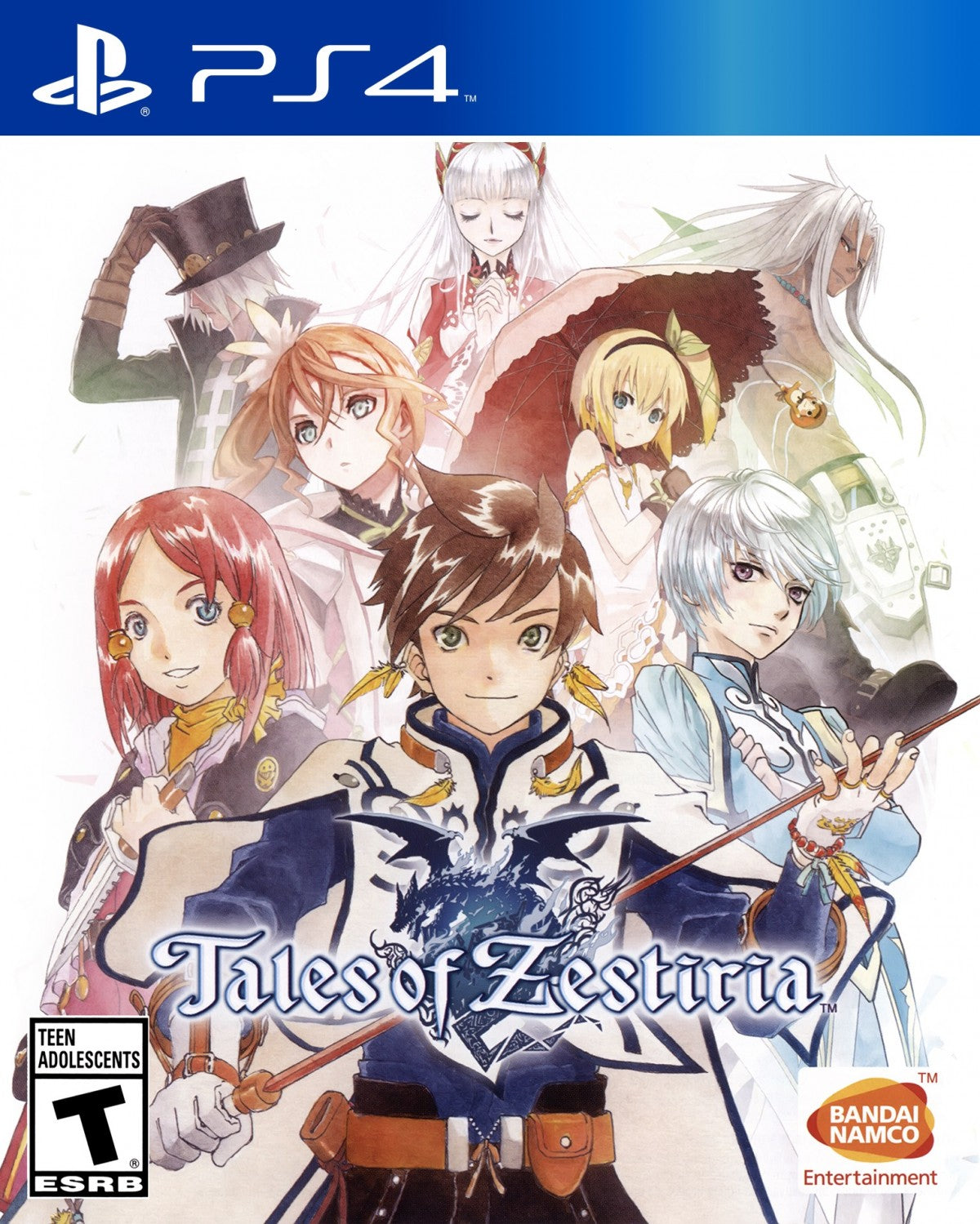 Tales of Zestiria retro PlayStation 4 video game Tales of Zestiria fantasy JRPG action combat anime adventure storytelling console title PlayStation 4 release cover art