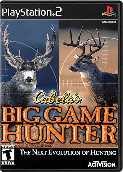 Cabela’s Big Game Hunter for PlayStation 2 with realistic hunting simulation and wildlife tracking theme cover art