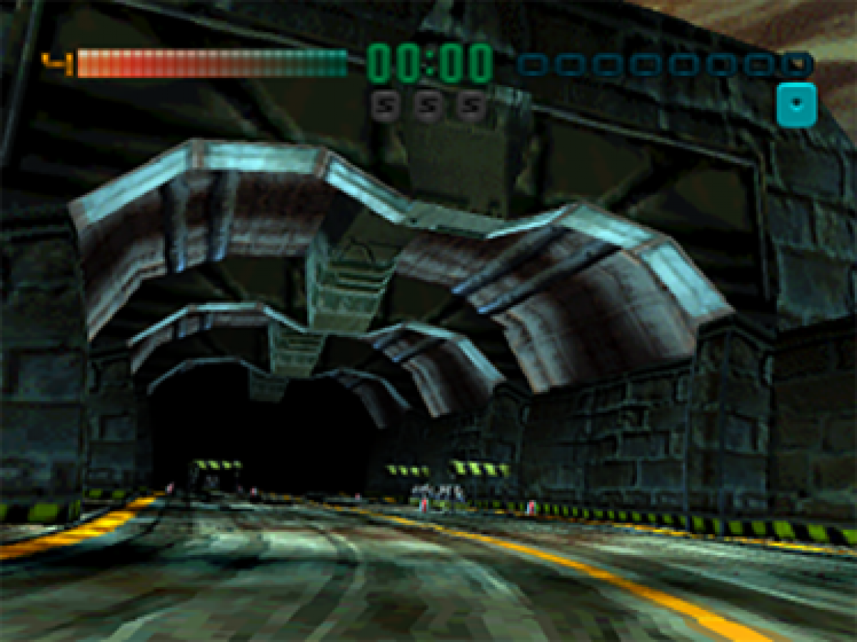 Tunnel B1 PlayStation PS1 for first person shooter video game fans featuring futuristic combat tunnel exploration vehicle based gameplay intense weapons alien enemies sci fi environments challenging missions and classic retro PlayStation gaming collectible appeal gameplay