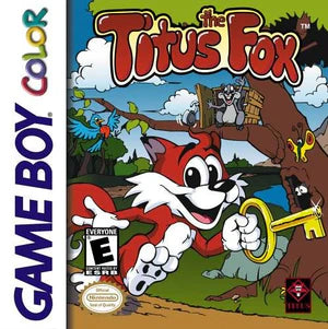 Titus the Fox cover art for Game Boy Color GBC video game