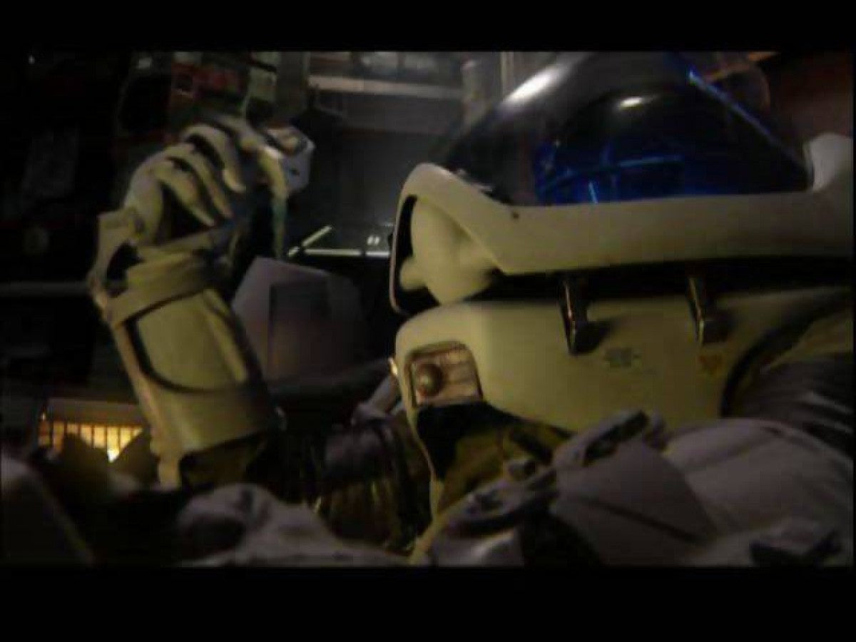 Omega Boost retro sci-fi rail shooter mech combat game for PlayStation 1 (PS1) gameplay
