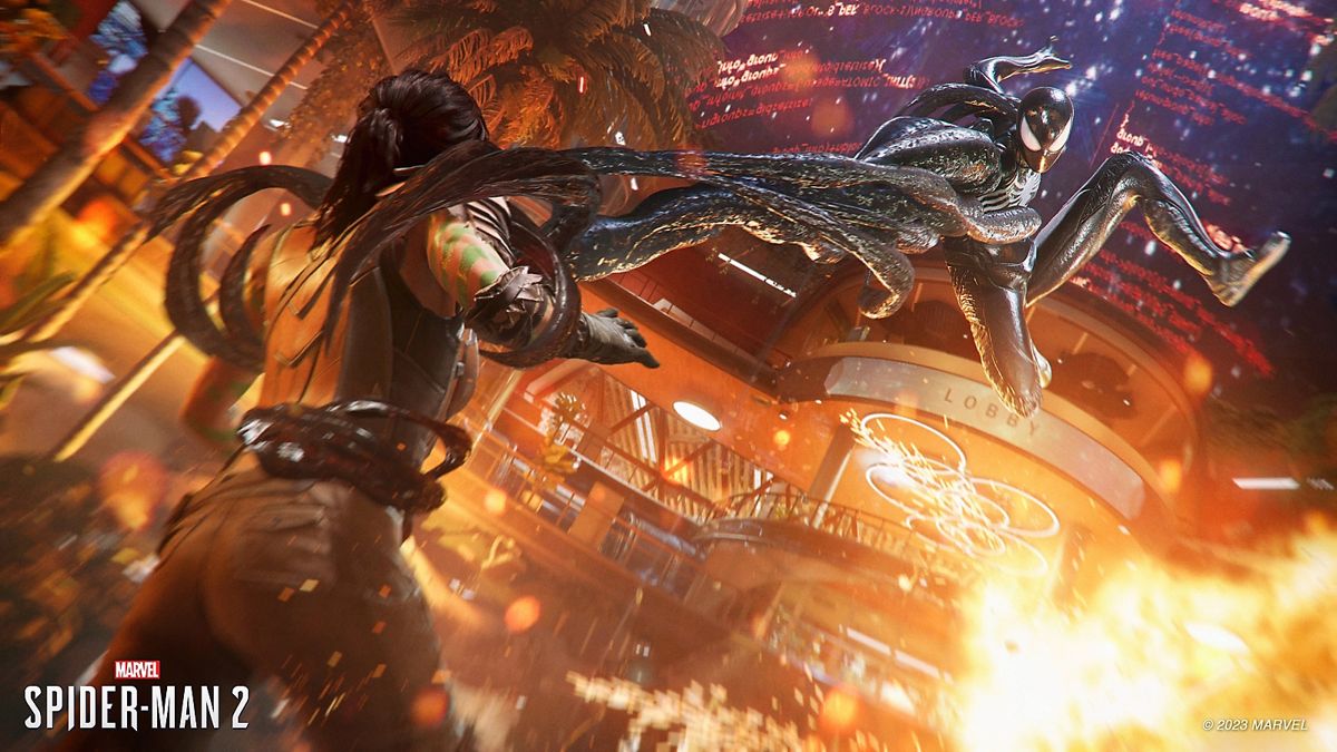 Marvel’s Spider-Man 2 gameplay for PlayStation 5 (PS5) action adventure video game