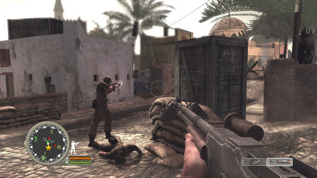 Hour of Victory Xbox 360 first person shooter WWII World War 2 military combat squad based gameplay historical war campaign action shooter Midway Games Xbox 360 software video game title gameplay