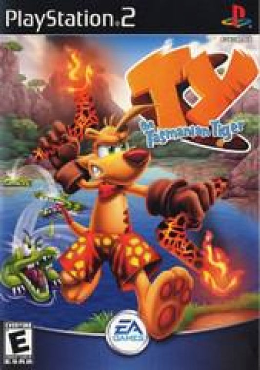 Ty the Tasmanian Tiger cover art for PlayStation 2 (PS2) video game