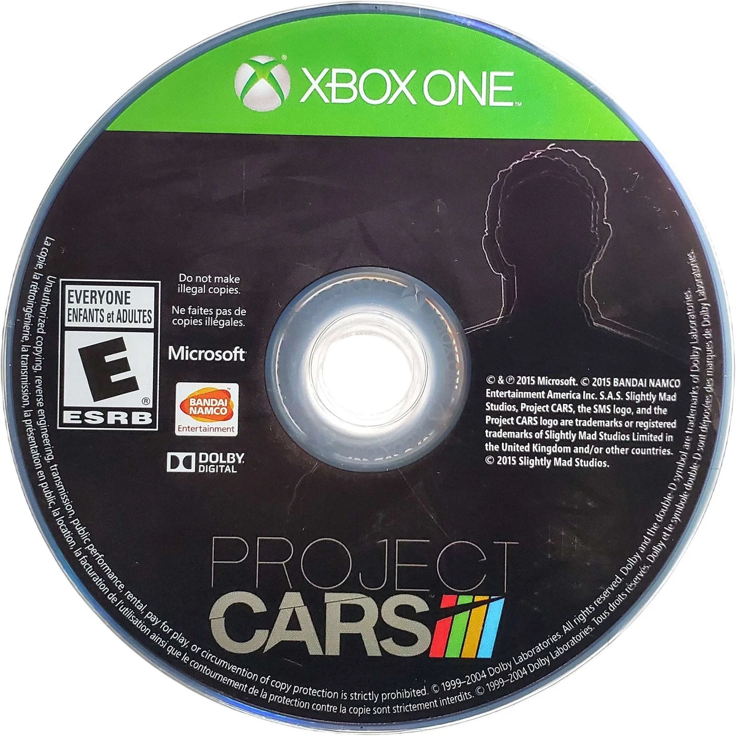 Project CARS – Xbox One (XONE) disc for racing simulation video game