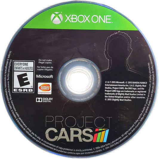 Project CARS – Xbox One (XONE) disc for racing simulation video game