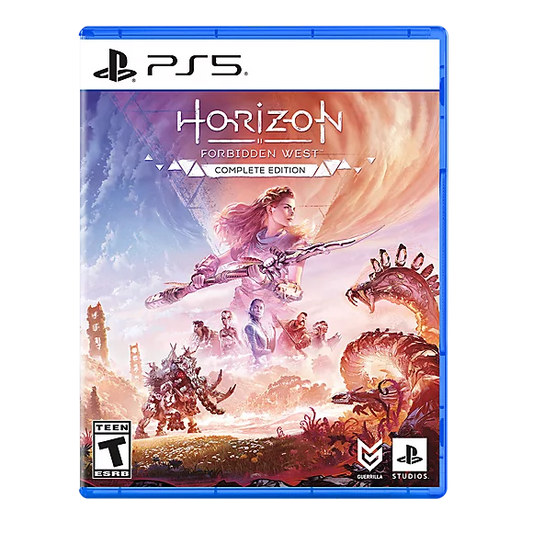 Horizon Forbidden West Complete Edition game featuring open-world action RPG gameplay, stunning visuals, and epic sci-fi adventure with all DLC content cover art 