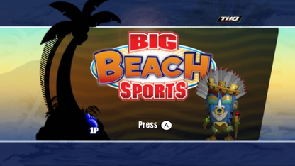 Big Beach Sports title screen art for Nintendo Wii (Wii) video game