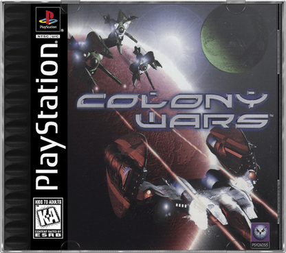 Colony Wars PlayStation 1 space combat flight simulator video game Psygnosis interstellar warfare campaign cover art 