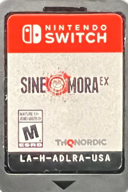 Sine Mora EX Nintendo Switch NS for shoot em up video game fans featuring side scrolling bullet hell gameplay intense aerial combat time manipulation mechanics challenging enemy waves boss battles cinematic storytelling multiple playable characters arcade action and collectible gaming appeal cartidge