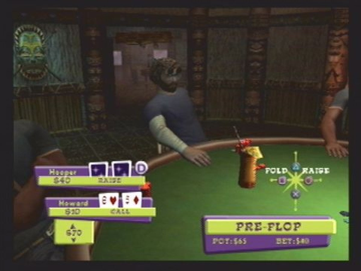 World Championship Poker – PlayStation 2 (PS2) video game gameplay, poker simulation.