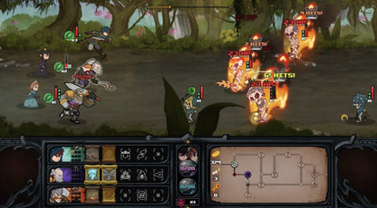 Has-Been Heroes gameplay for Xbox One (XONE) roguelike action strategy video game