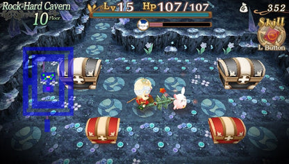 Sorcery Saga The Curse of the Great Curry God PlayStation Vita video game, roguelike RPG, anime-style adventure, turn-based dungeon gameplay screenshot