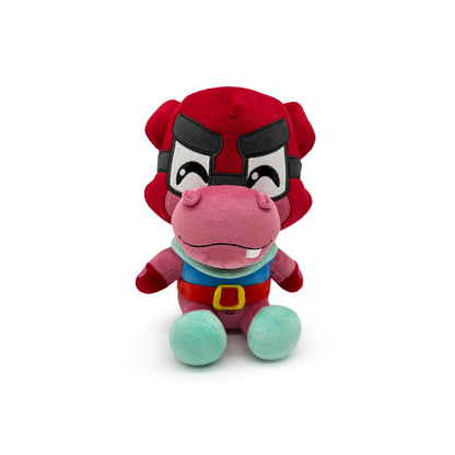 Murray 9 inch plush from Sly Cooper inspired design featuring collectible video game character plush aesthetic soft stuffed toy pink hippo getaway driver mascot cartoon style nostalgic PlayStation platformer merchandise presentation