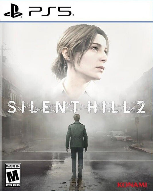 Silent Hill 2 PS5 game featuring psychological horror, atmospheric survival gameplay, and a chilling, story-driven experience on PlayStation 5 cover art