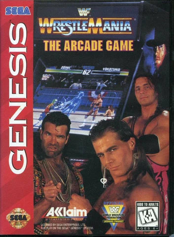 WWF Wrestlemania: The Arcade Game cover art for Sega Genesis (GEN) video game