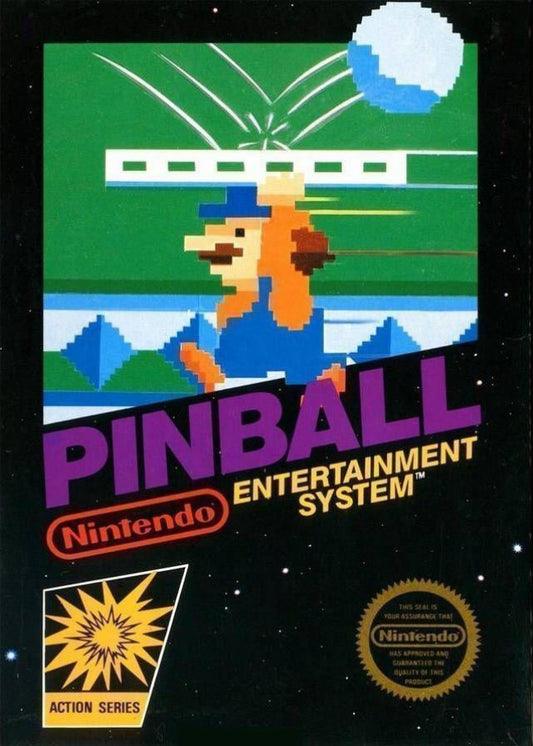 Pinball cover art for Nintendo Entertainment System (NES) video game