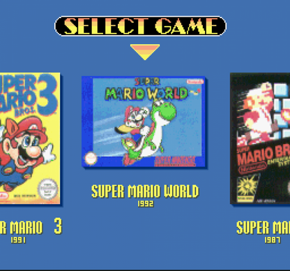 Super Mario All-Stars / Super Mario World gameplay image for Super Nintendo Entertainment System (SNES) retro video game