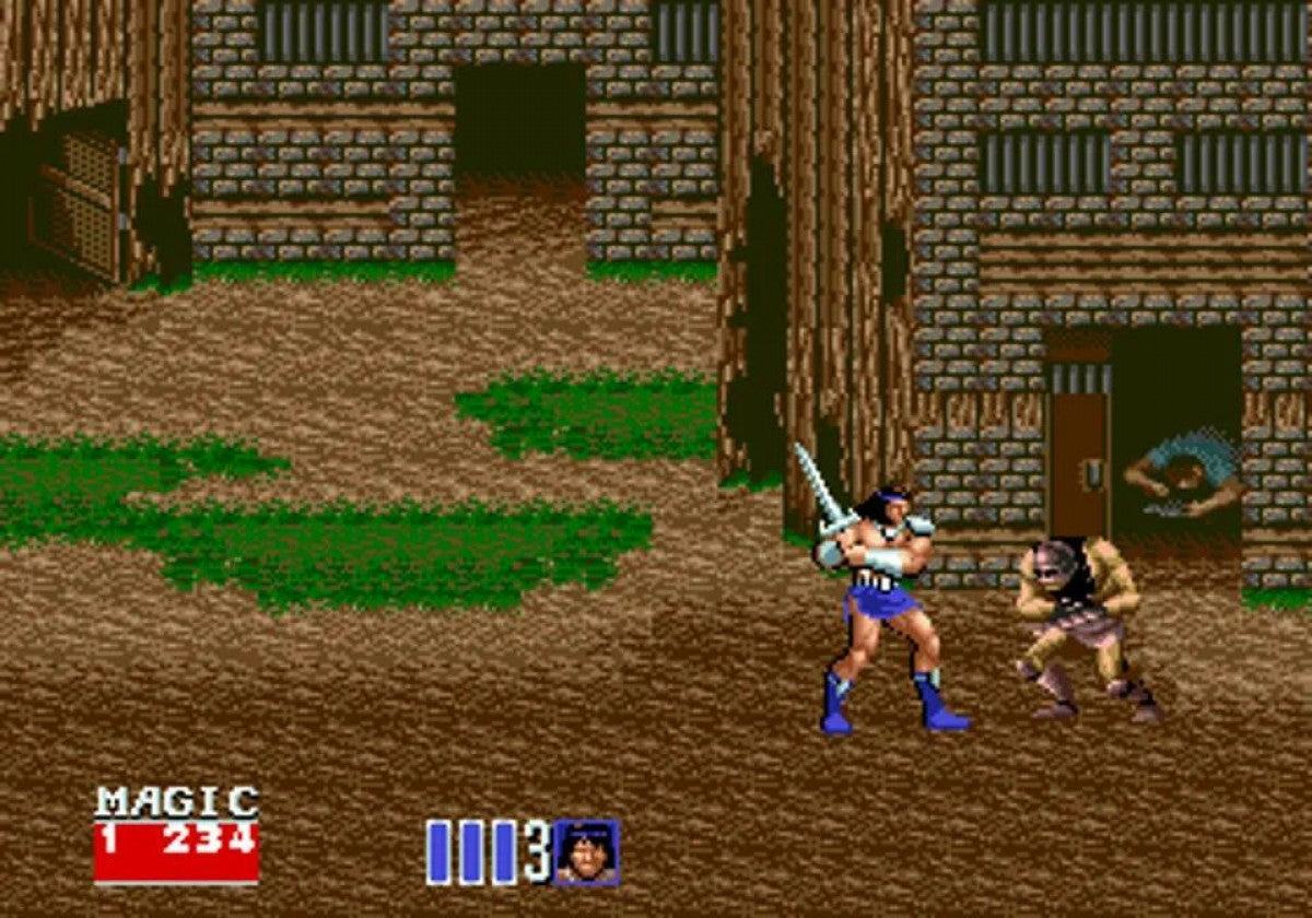 Golden Axe II Sega Genesis arcade hack and slash beat em up sequel with co-op and mount combat fantasy classic gameplay