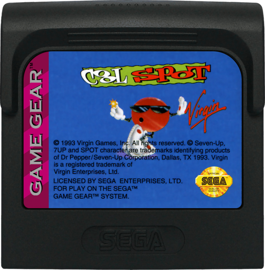 Cool Spot cartridge for Sega Game Gear (GG) video game