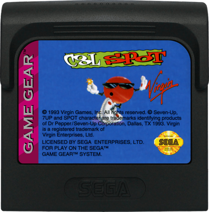 Cool Spot cartridge for Sega Game Gear (GG) video game
