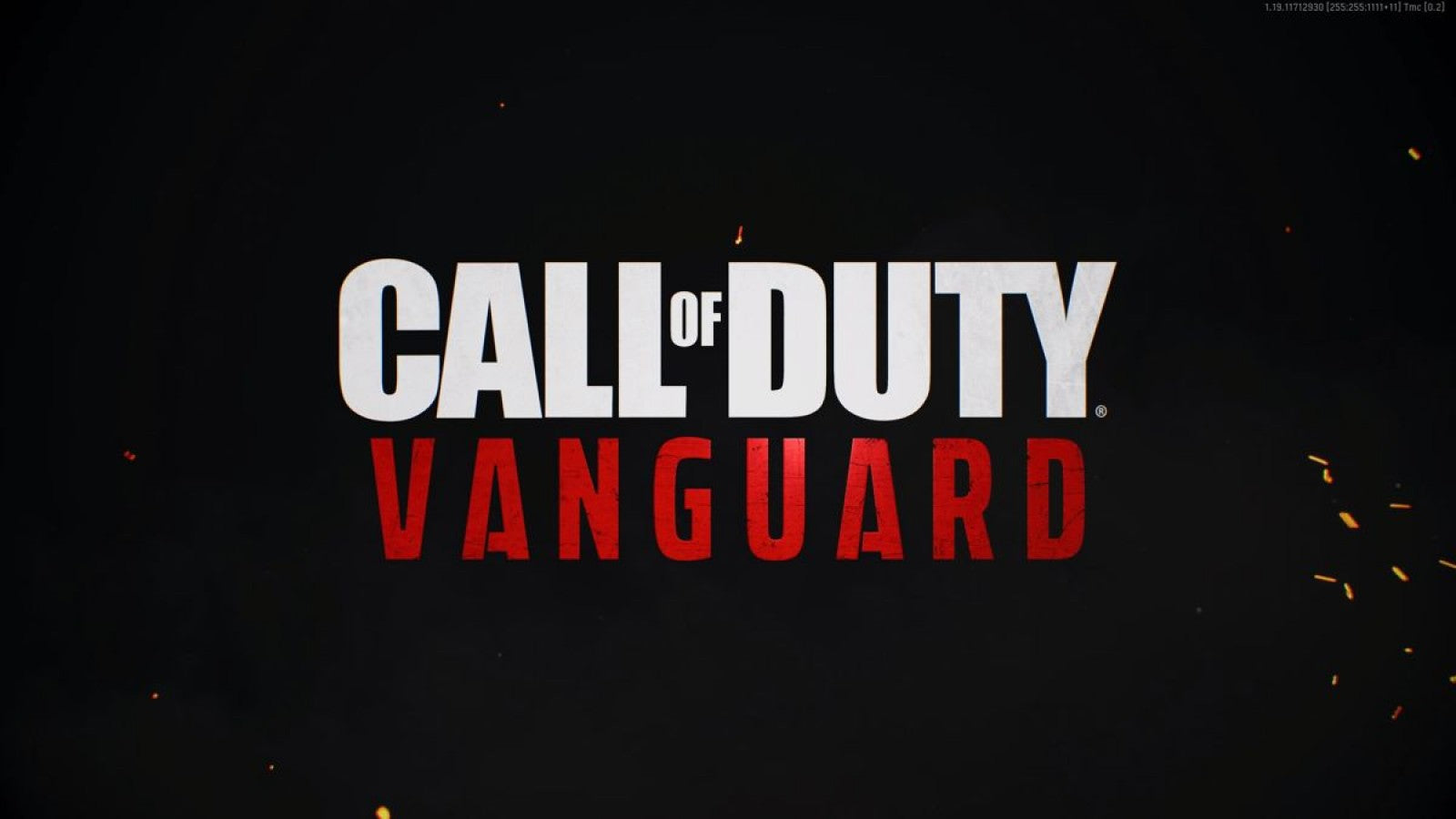 Call of Duty: Vanguard title screen for PlayStation 5 (PS5) first-person shooter video game