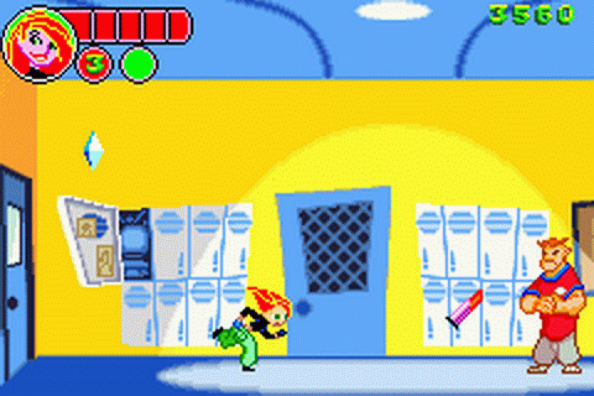 Disney’s Kim Possible Revenge of Monkey Fist Game Boy Advance GBA video game, action platformer, cartoon-based adventure, handheld console title gameplay 