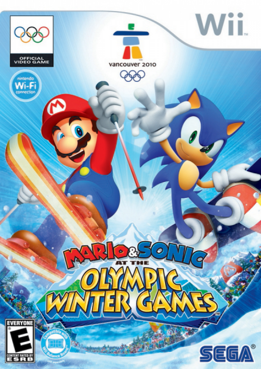 Mario and Sonic Olympic Winter Games cover art for Nintendo Wii (Wii) video game