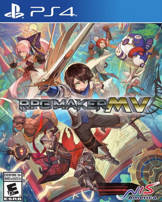 RPG Maker MV – PlayStation 4 (PS4) video game cover art, role-playing simulation title