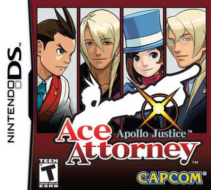 Ace Attorney: Apollo Justice cover art for Nintendo DS (DS) courtroom visual novel adventure video game