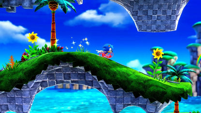 Sonic Superstars Nintendo Switch 2D platformer new Sonic game four playable characters Emerald powers local co-op multiple endings retro modern style Sonic Team gameplay
