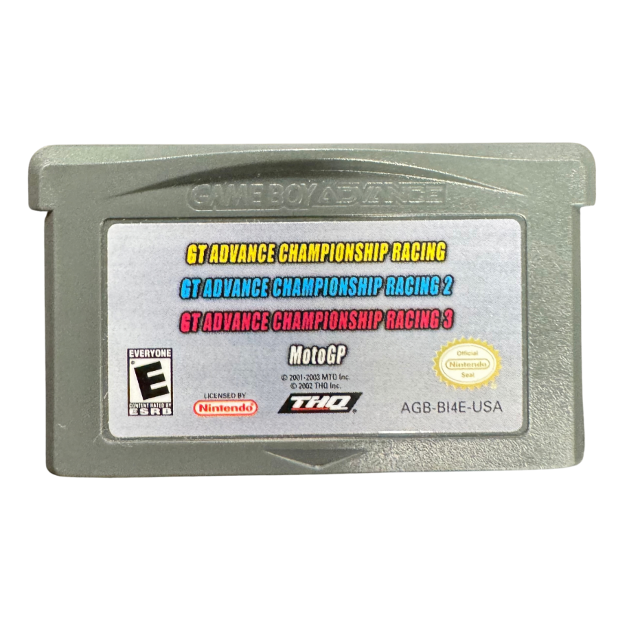 Racing 4 Pack Game Only Game Boy Advance GBA video game collection featuring four racing games portable racing gameplay high speed driving vehicle challenges competitive races multiple racing experiences and classic Nintendo handheld gaming retro video game collection collectible gaming appeal front