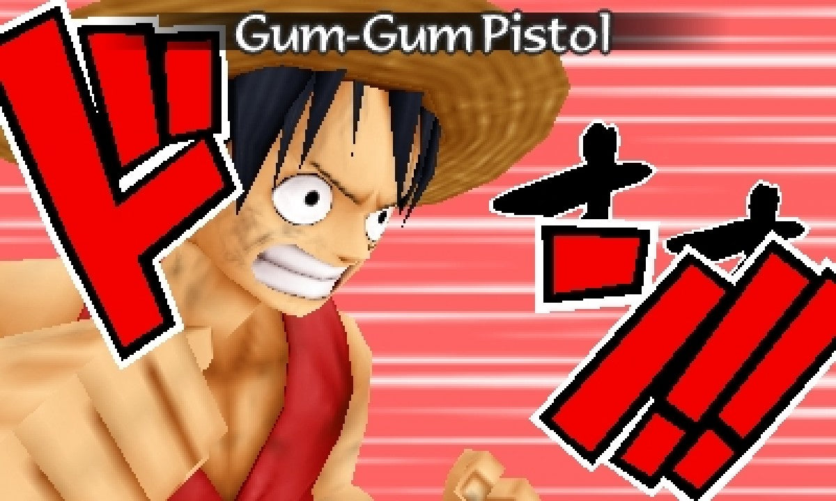 One Piece Romance Dawn Nintendo 3DS game featuring turn based RPG gameplay following Luffy and the Straw Hat crew with story driven adventures character progression and battles based on the One Piece anime series gameplay  