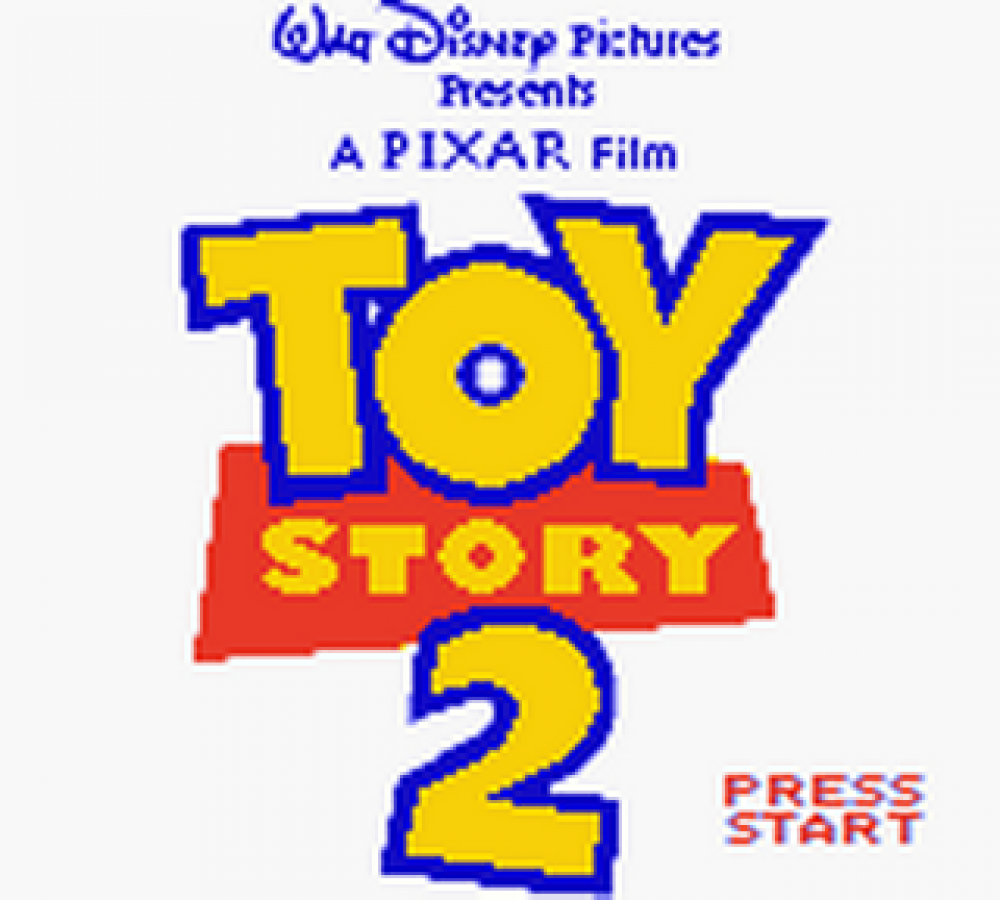 Disney Pixar's Toy Story 2 start menu for Game Boy Color (GBC) video game
