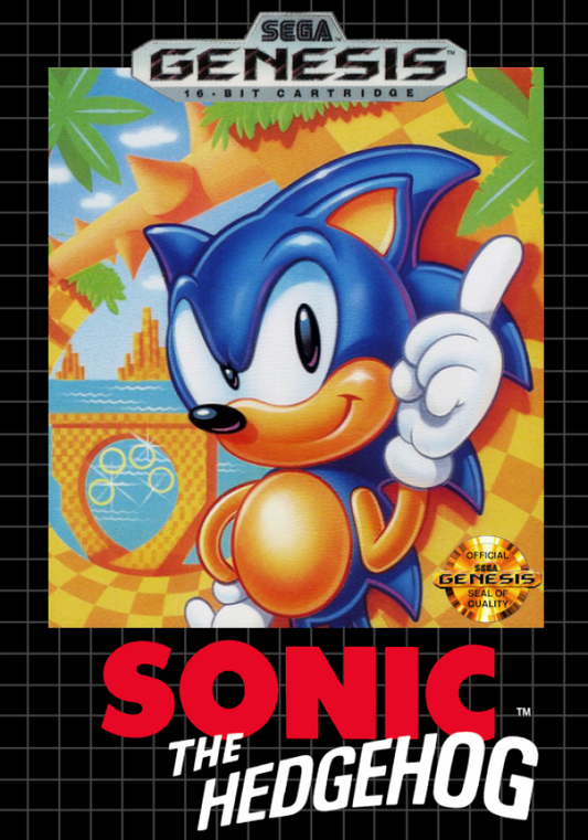 Sonic the Hedgehog cover art for Sega Genesis (GEN) video game