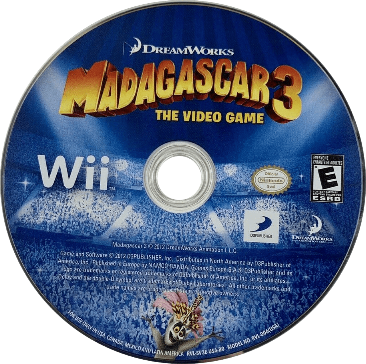 Madagascar 3 The Video Game Nintendo Wii for action adventure video game fans featuring circus themed gameplay colorful environments favorite DreamWorks characters mini games platforming challenges motion controls family friendly fun and entertaining multiplayer gameplay collectible gaming appeal disc