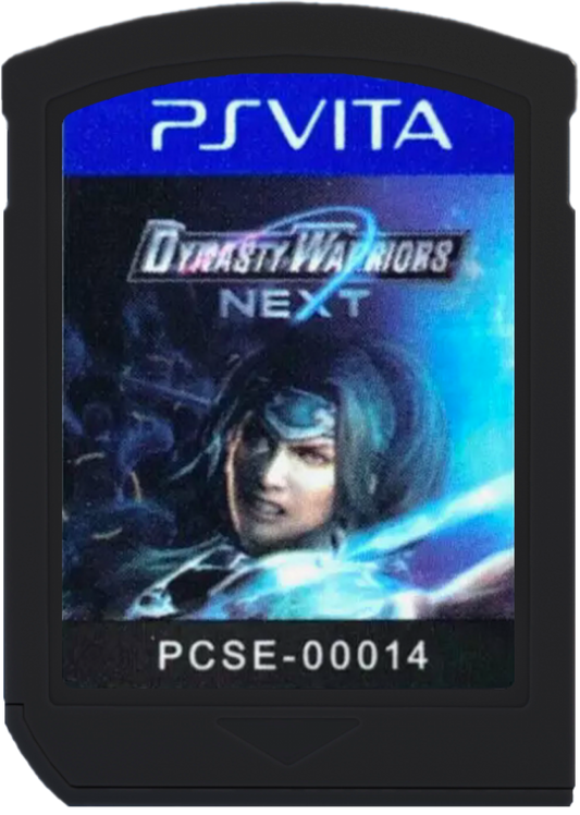 Dynasty Warriors Next for PlayStation Vita (PSV) at Gamers INC, featuring the high-energy "one-versus-thousands" tactical action of the Romance of the Three Kingdoms era, optimized for handheld play with touch-screen duels, motion-controlled special attacks, and a deep Conquest Mode that lets you unite ancient China through epic battlefield combat and strategic territory management cartridge