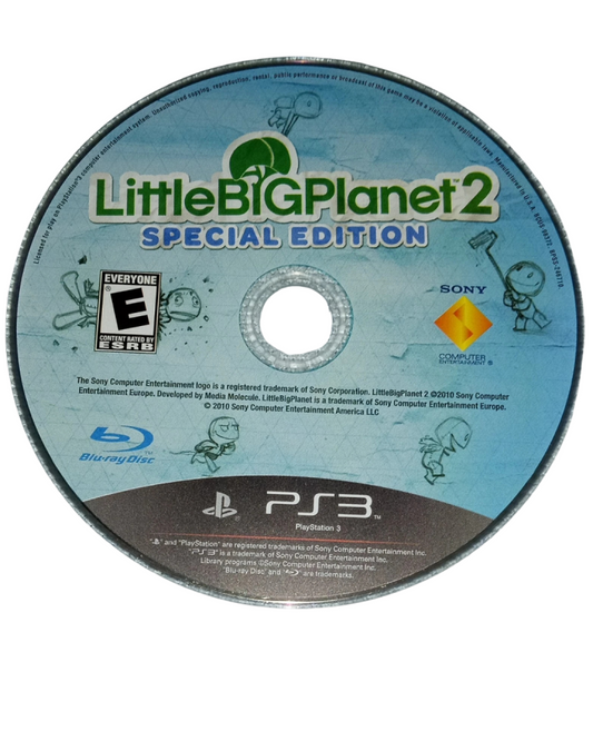 LittleBigPlanet 2 Special Edition PS3 puzzle-platform video game disc