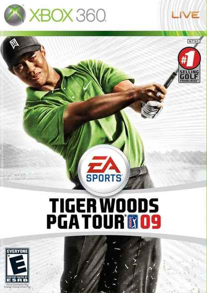 Tiger Woods PGA Tour 09 cover art for Xbox 360 (X360) golf sports video game
