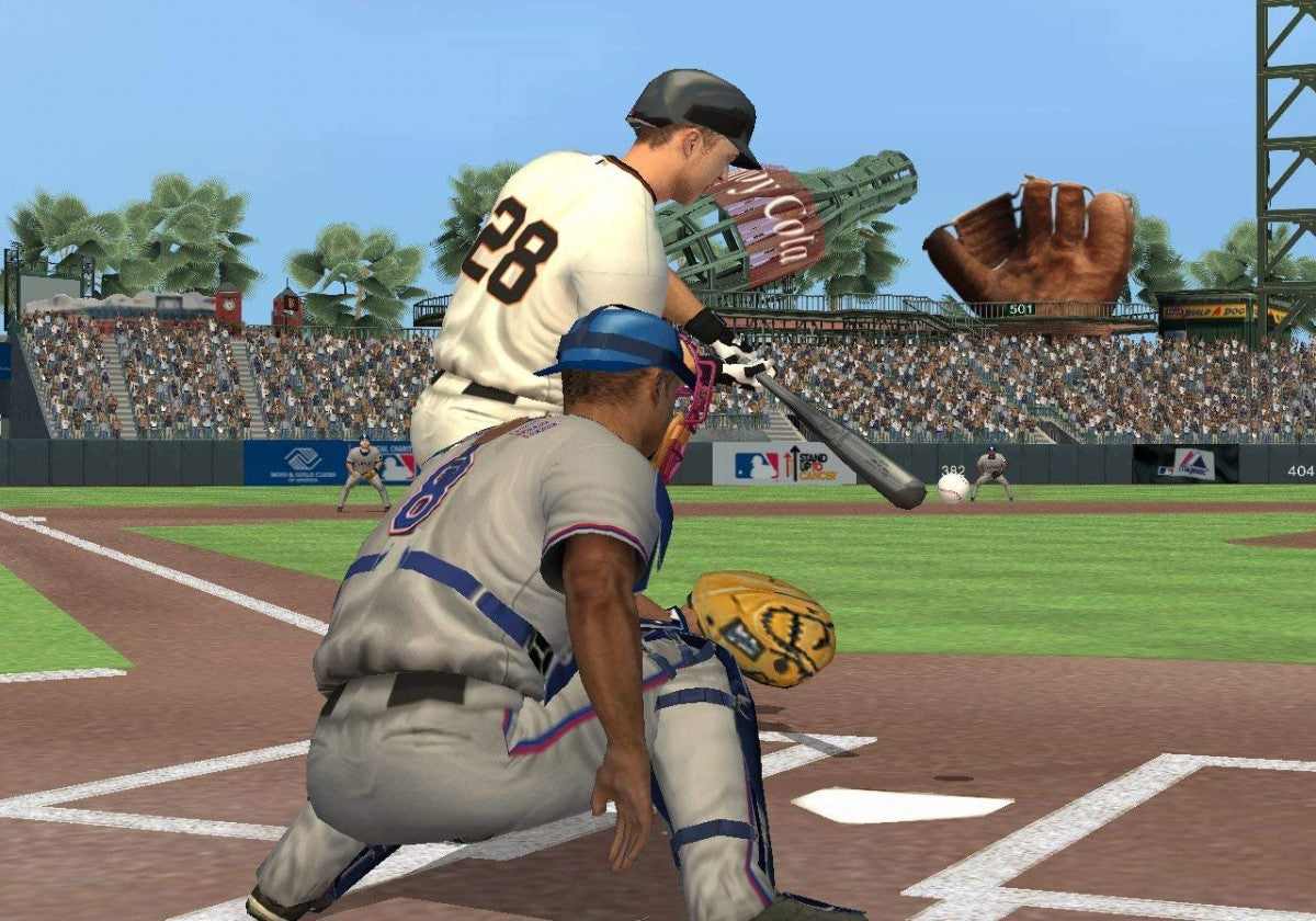 MLB 11: The Show gameplay for PlayStation 2 (PS2) featuring authentic baseball simulation with real teams, players, and immersive stadium gameplay.