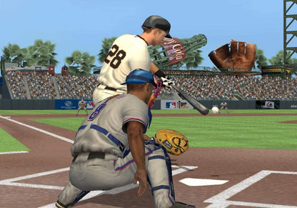 MLB 11: The Show gameplay for PlayStation 2 (PS2) featuring authentic baseball simulation with real teams, players, and immersive stadium gameplay.