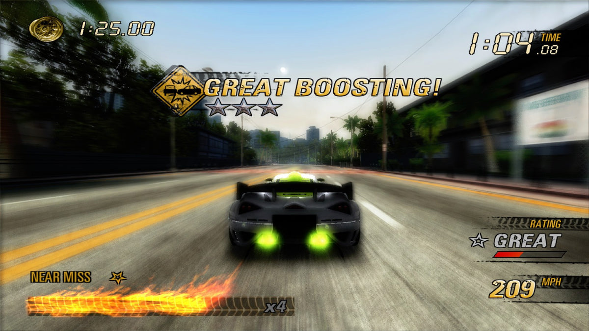 Burnout Revenge Platinum Hits Xbox 360 video game featuring high speed arcade racing gameplay crash mode destruction challenges aggressive driving traffic collisions takedown mechanics competitive races and classic Xbox 360 racing gameplay retro video game collection collectible gaming appeal gameplay