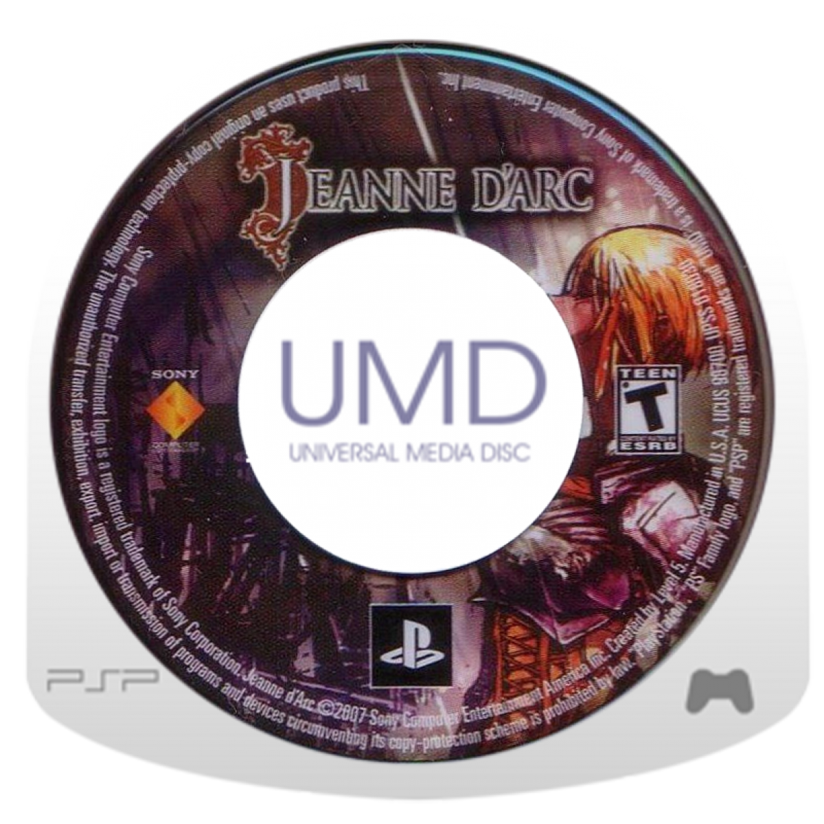 Jeanne d'Arc disc for PlayStation Portable (PSP) strategy role-playing game