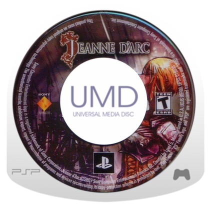Jeanne d'Arc disc for PlayStation Portable (PSP) strategy role-playing game