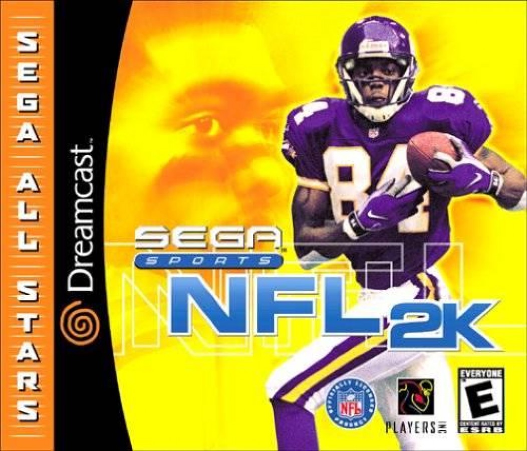 NFL 2K Sega All Stars Dreamcast game featuring arcade-style football gameplay and classic Sega sports presentation front cover