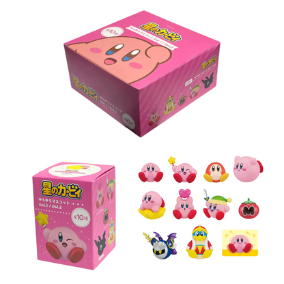 Kirby Blind Boxes Series 1 Blind Box inspired design featuring collectible video game character mystery box aesthetic adorable pink hero themed mini figures surprise assortment colorful Nintendo inspired collectibles charming display piece presentation assortmennt 