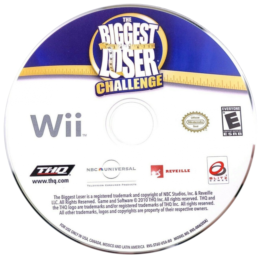 The Biggest Loser Challenge – Nintendo Wii (Wii) fitness workout training simulation video game disc